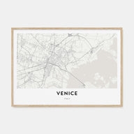 Venice Map Landscape Poster