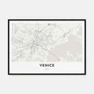 Venice Map Landscape Poster