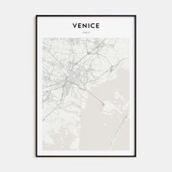 Venice Map Portrait Poster