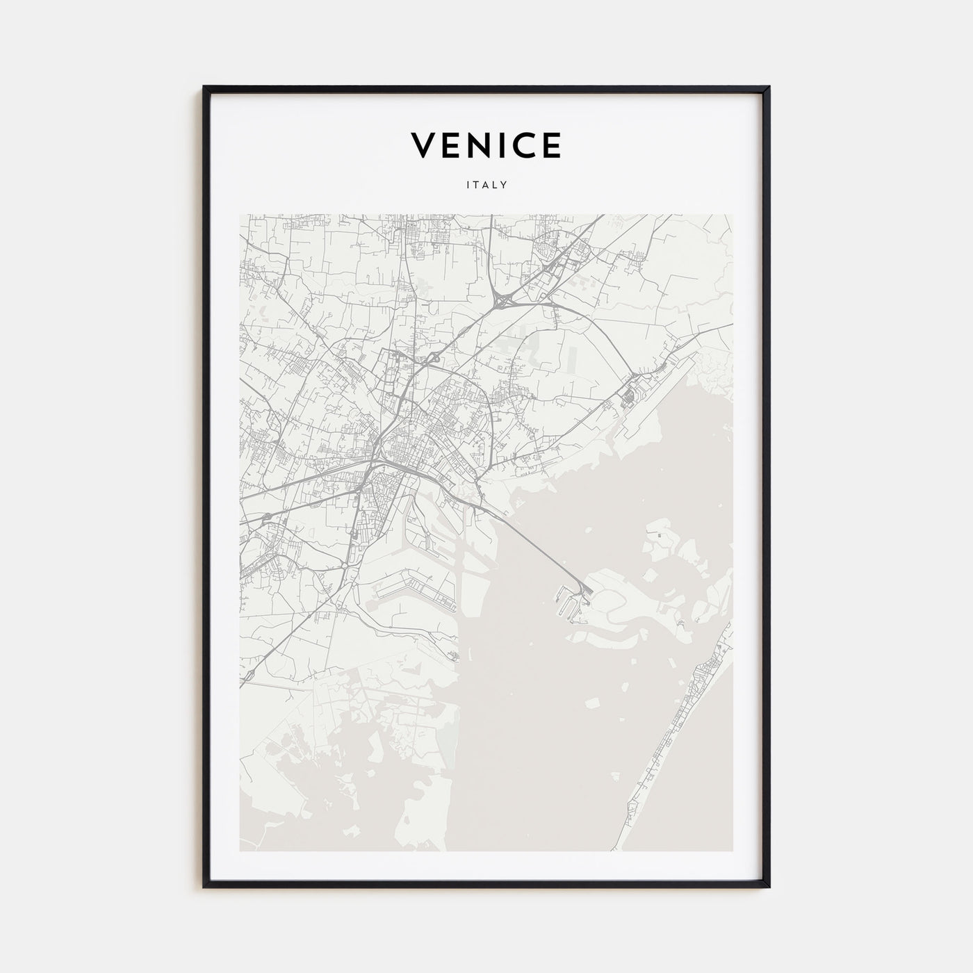 Venice Map Portrait Poster