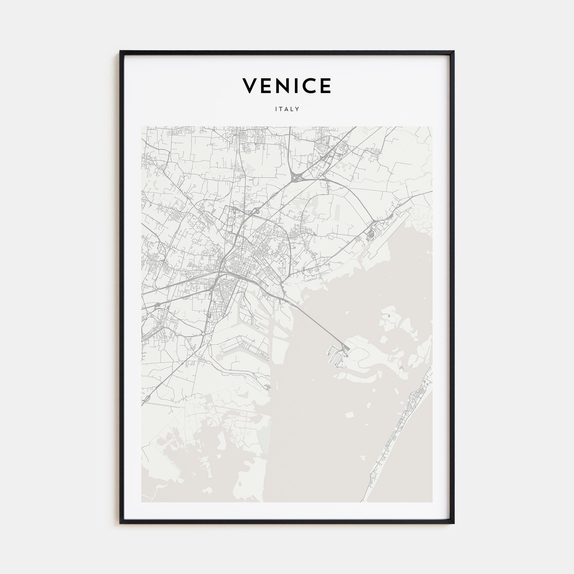 Venice Map Portrait Poster