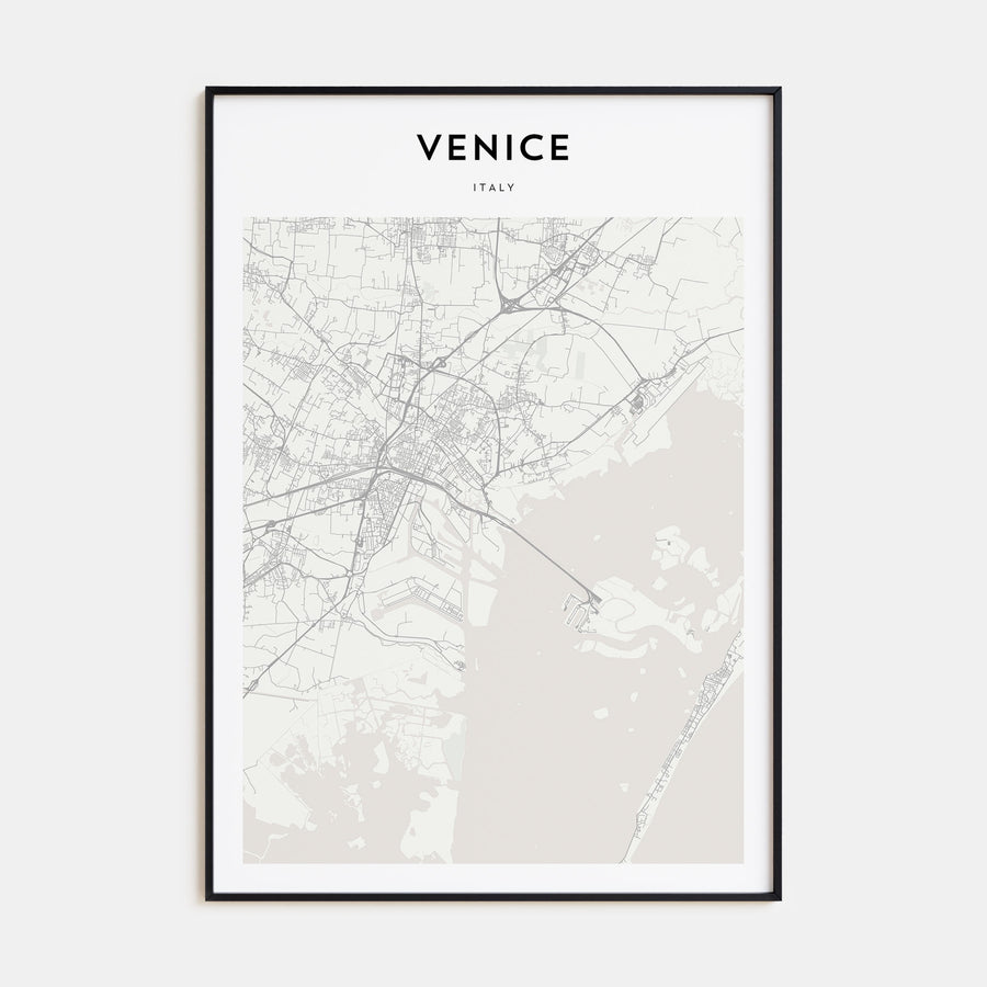 Venice Map Portrait Poster