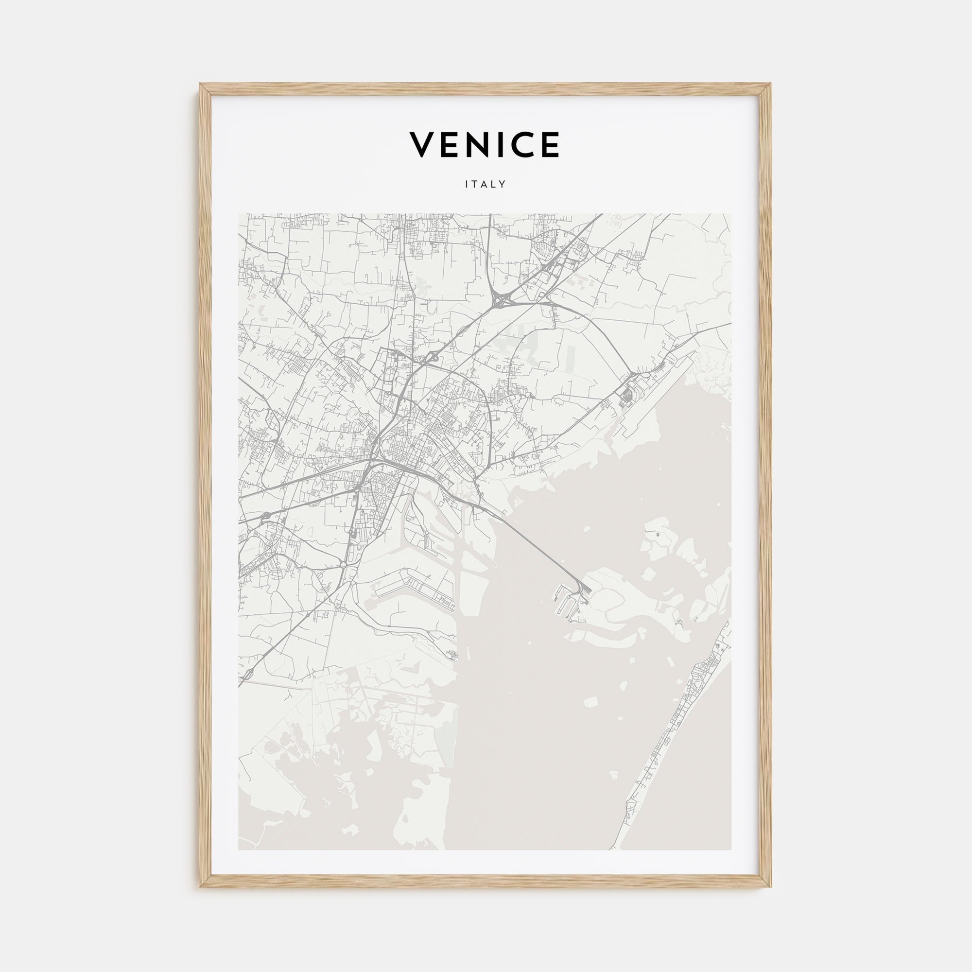 Venice Map Portrait Poster
