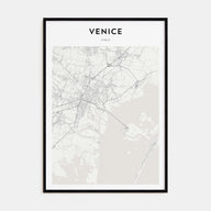 Venice Map Portrait Poster