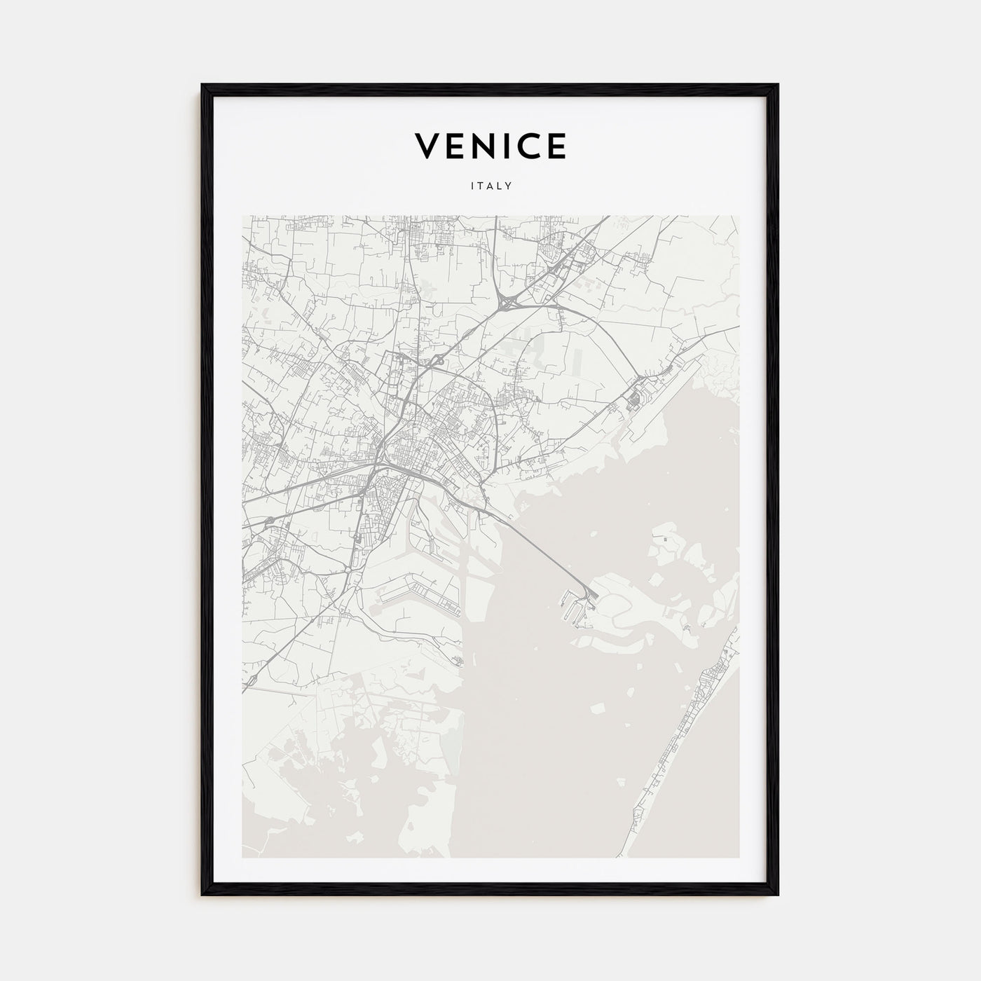 Venice Map Portrait Poster