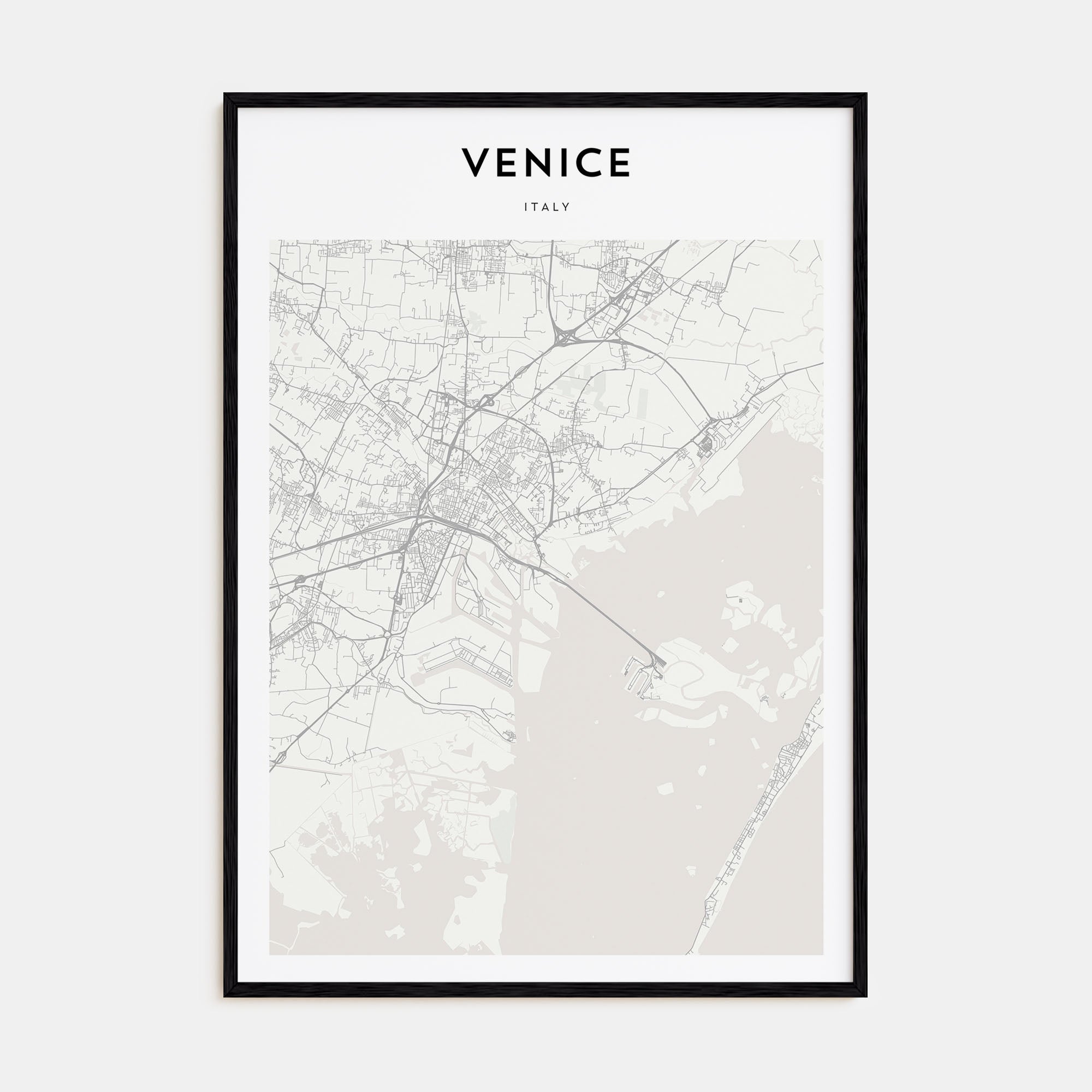 Venice Map Portrait Poster