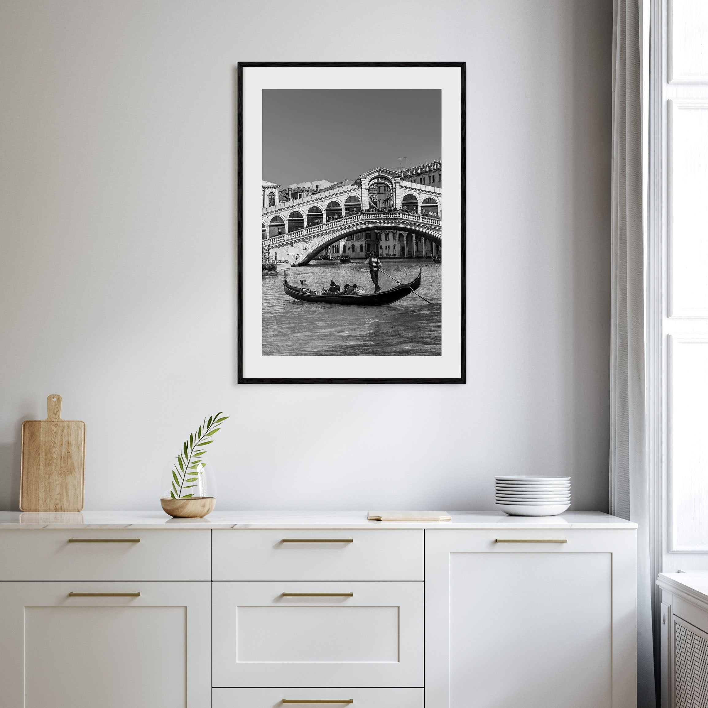 Venice Photo B&W No 2 Poster