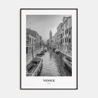 Venice Portrait B&W No 1 Poster