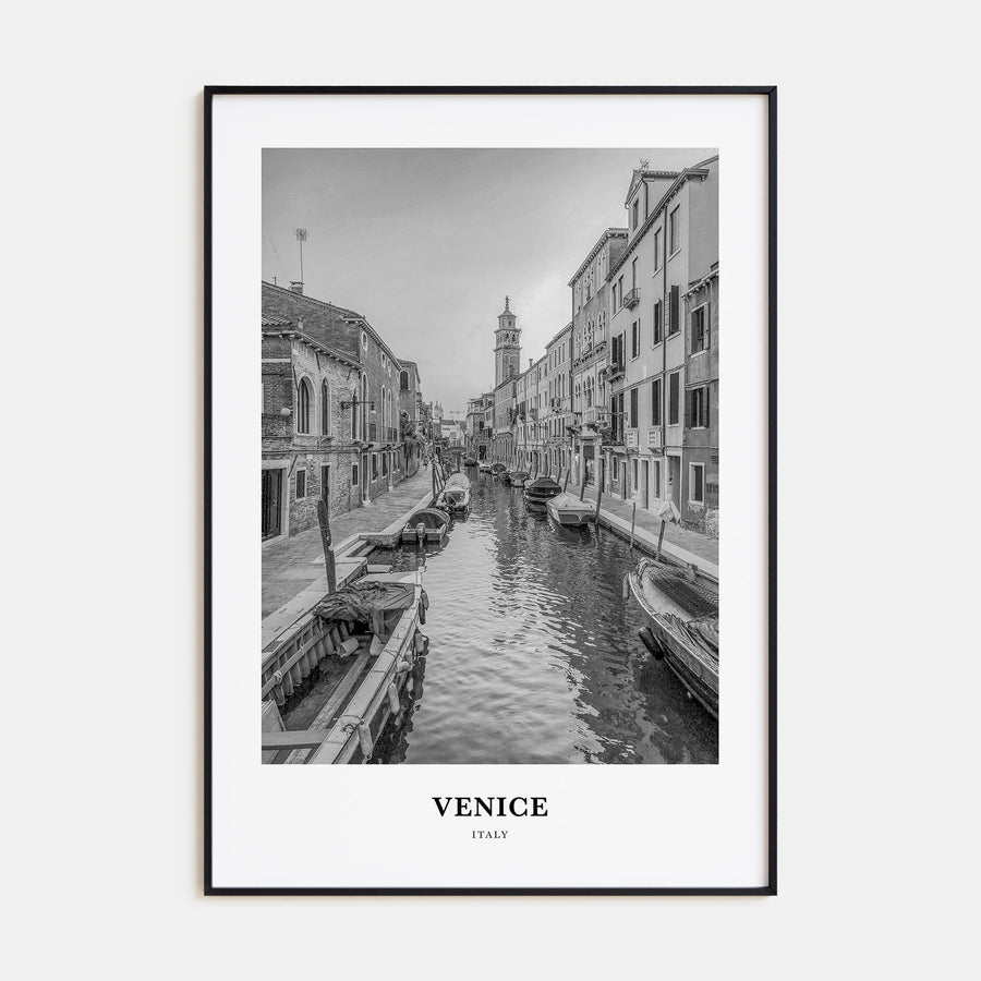 Venice Portrait B&W No 1 Poster