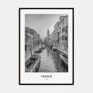 Venice Portrait B&W No 1 Poster