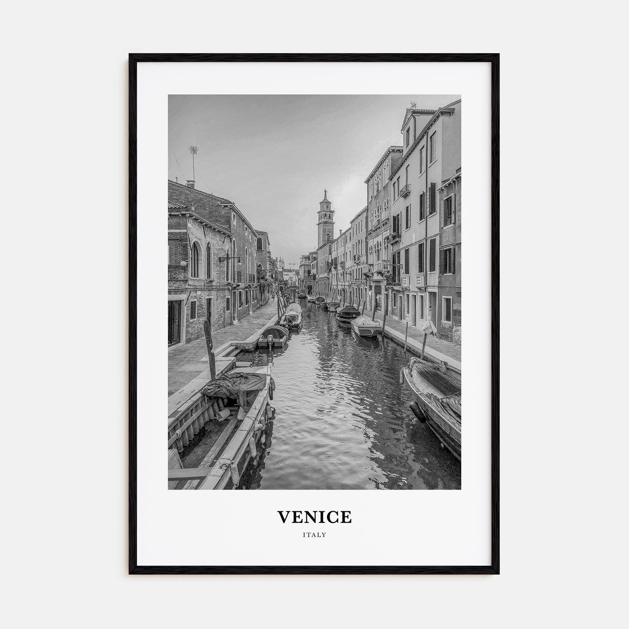 Venice Portrait B&W No 1 Poster