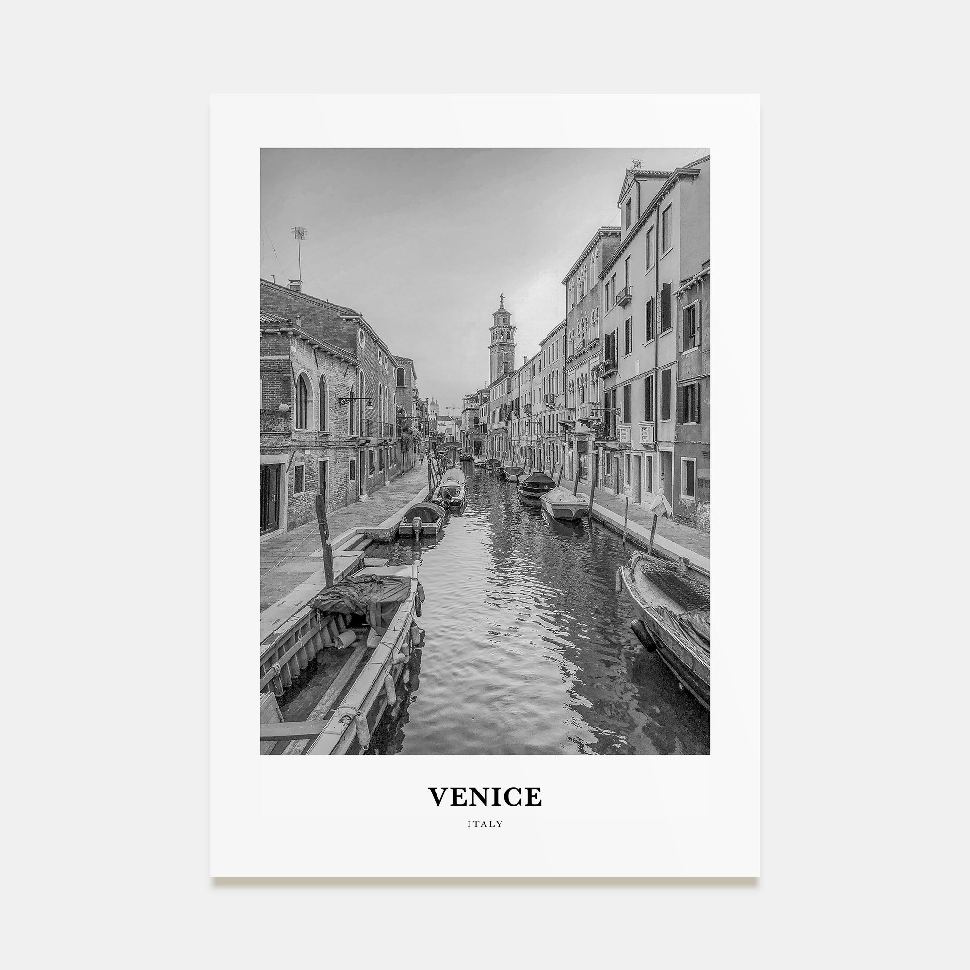 Venice Portrait B&W No 1 Poster