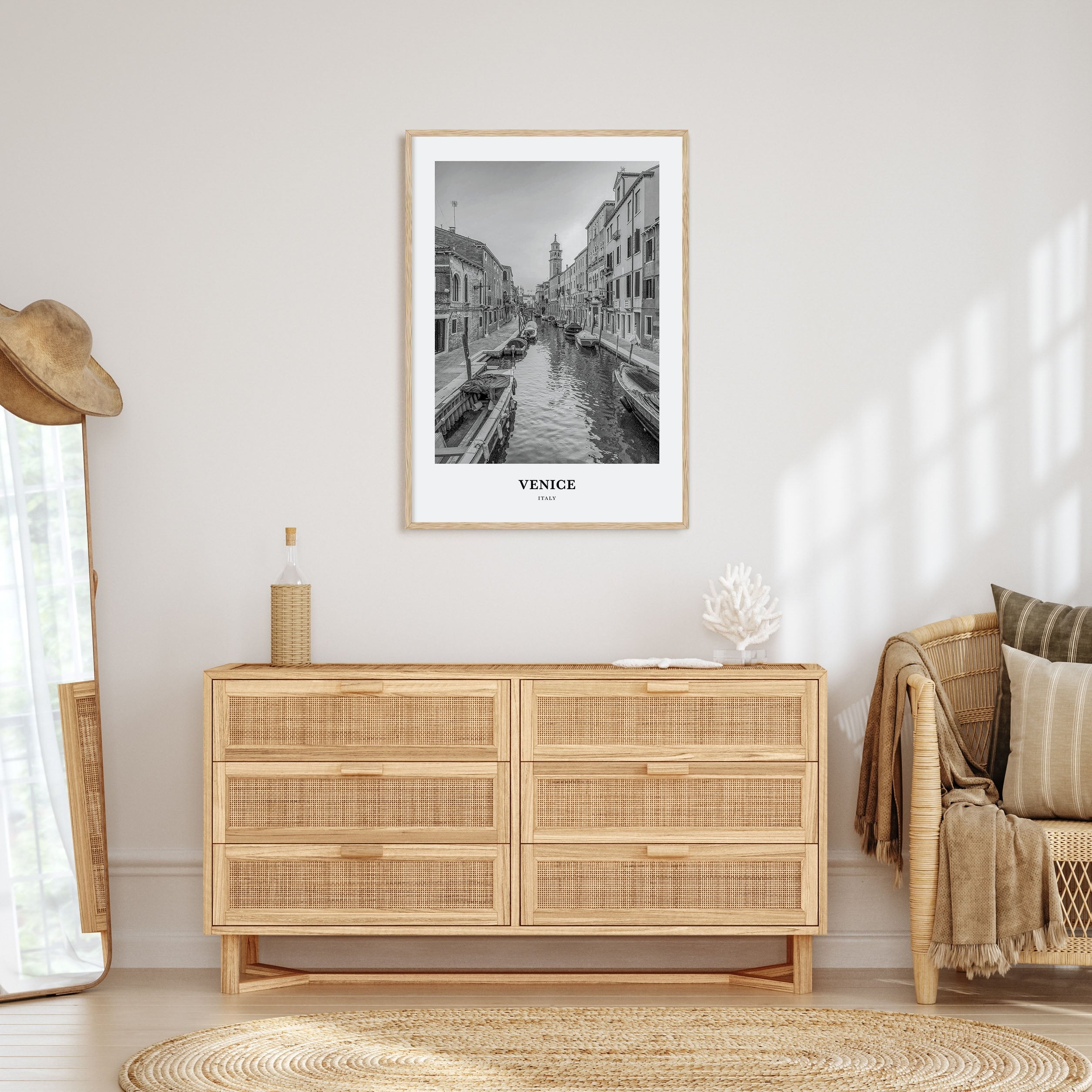 Venice Portrait B&W No 1 Poster