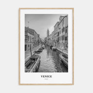 Venice Portrait B&W No 1 Poster