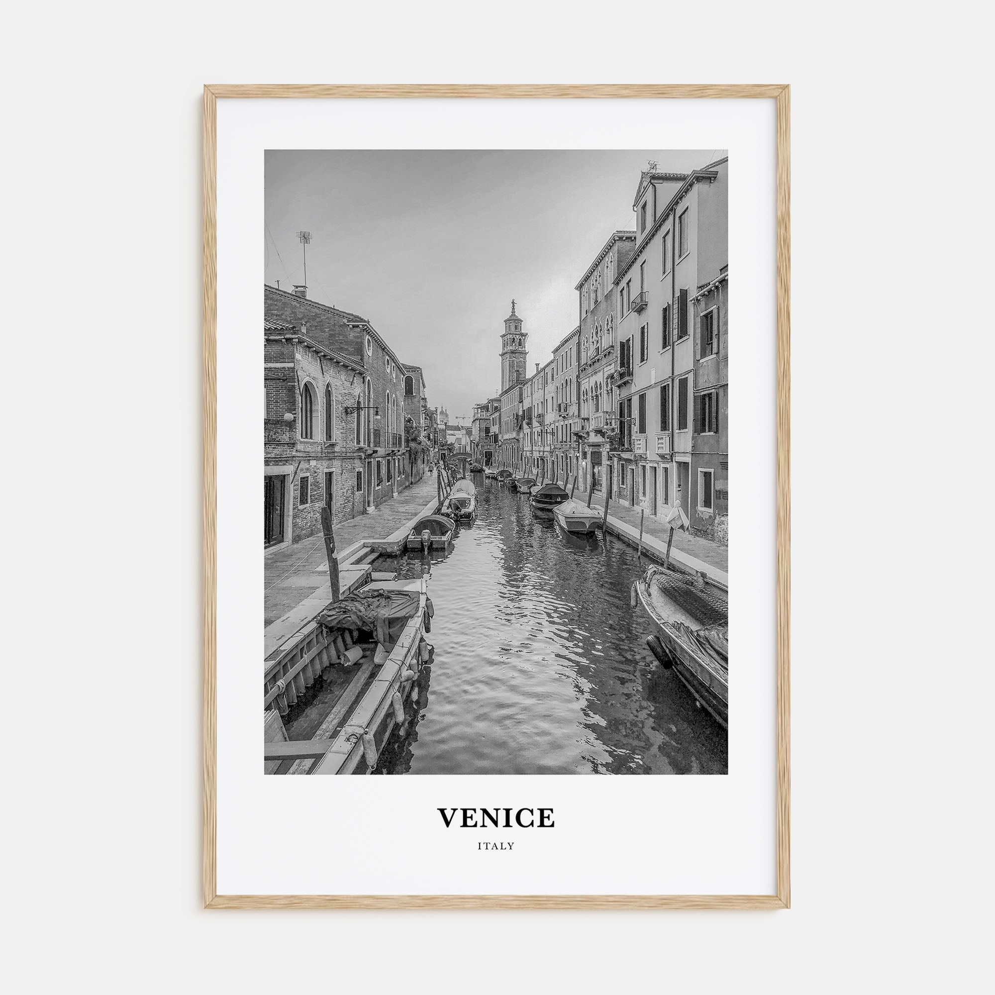 Venice Portrait B&W No 1 Poster