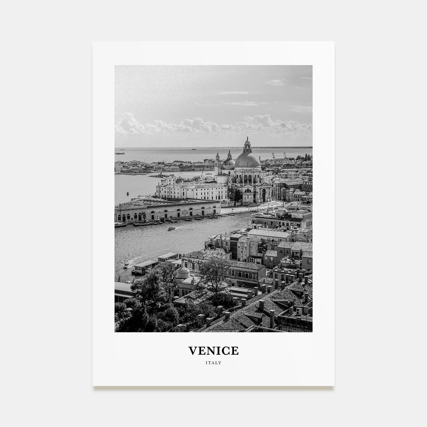 Venice Portrait B&W No 2 Poster