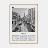 Venice Travel B&W No 1 Poster