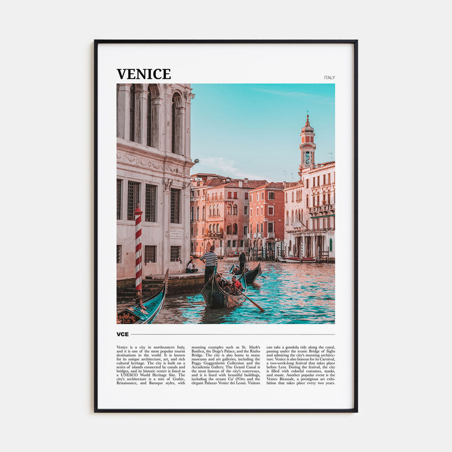 Venice Travel Color Poster