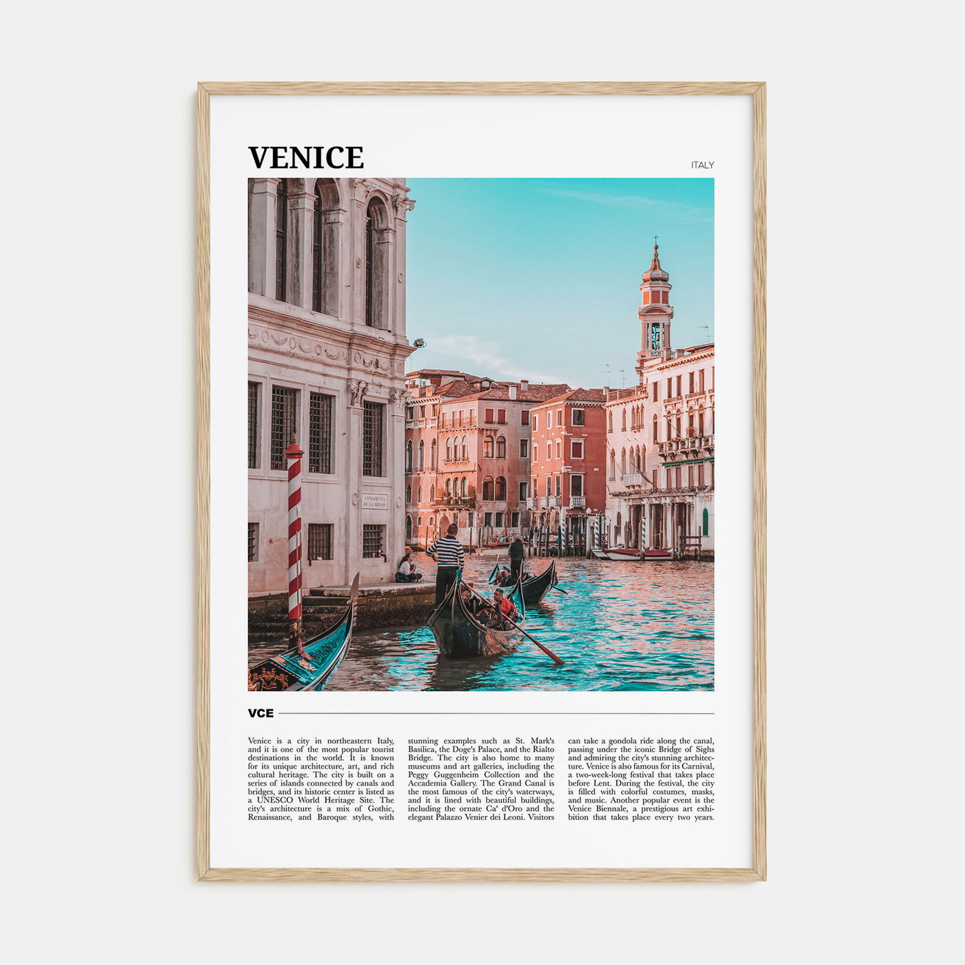 Venice Travel Color Poster