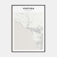Ventura Map Portrait Poster