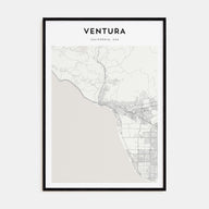 Ventura Map Portrait Poster