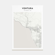Ventura Map Portrait Poster
