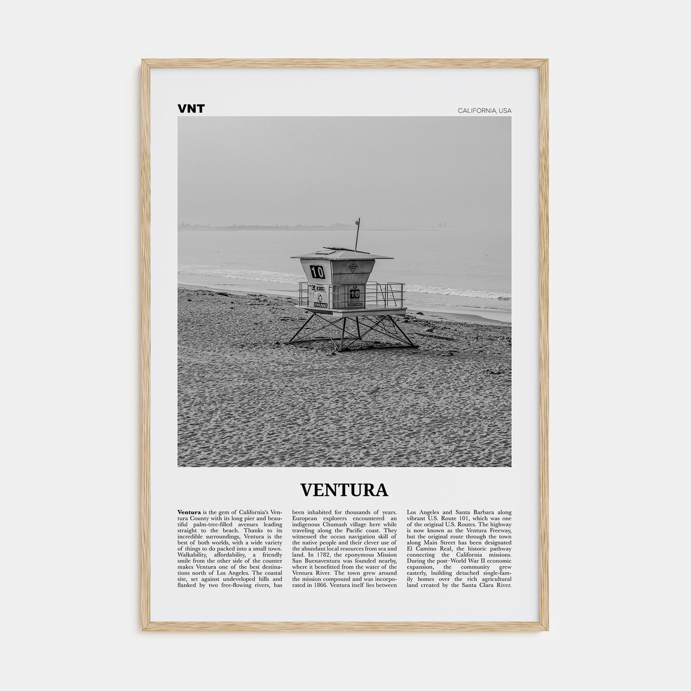 Ventura Travel B&W No 2 Poster