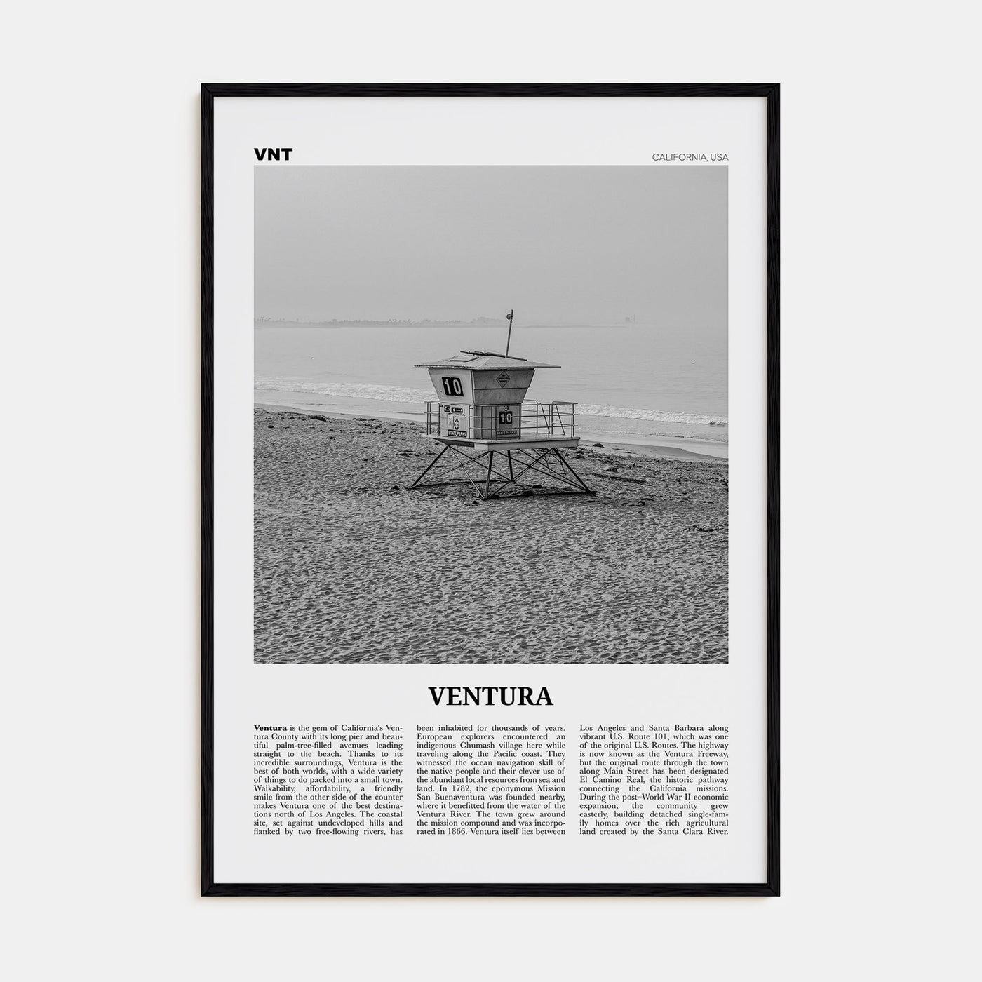 Ventura Travel B&W No 2 Poster
