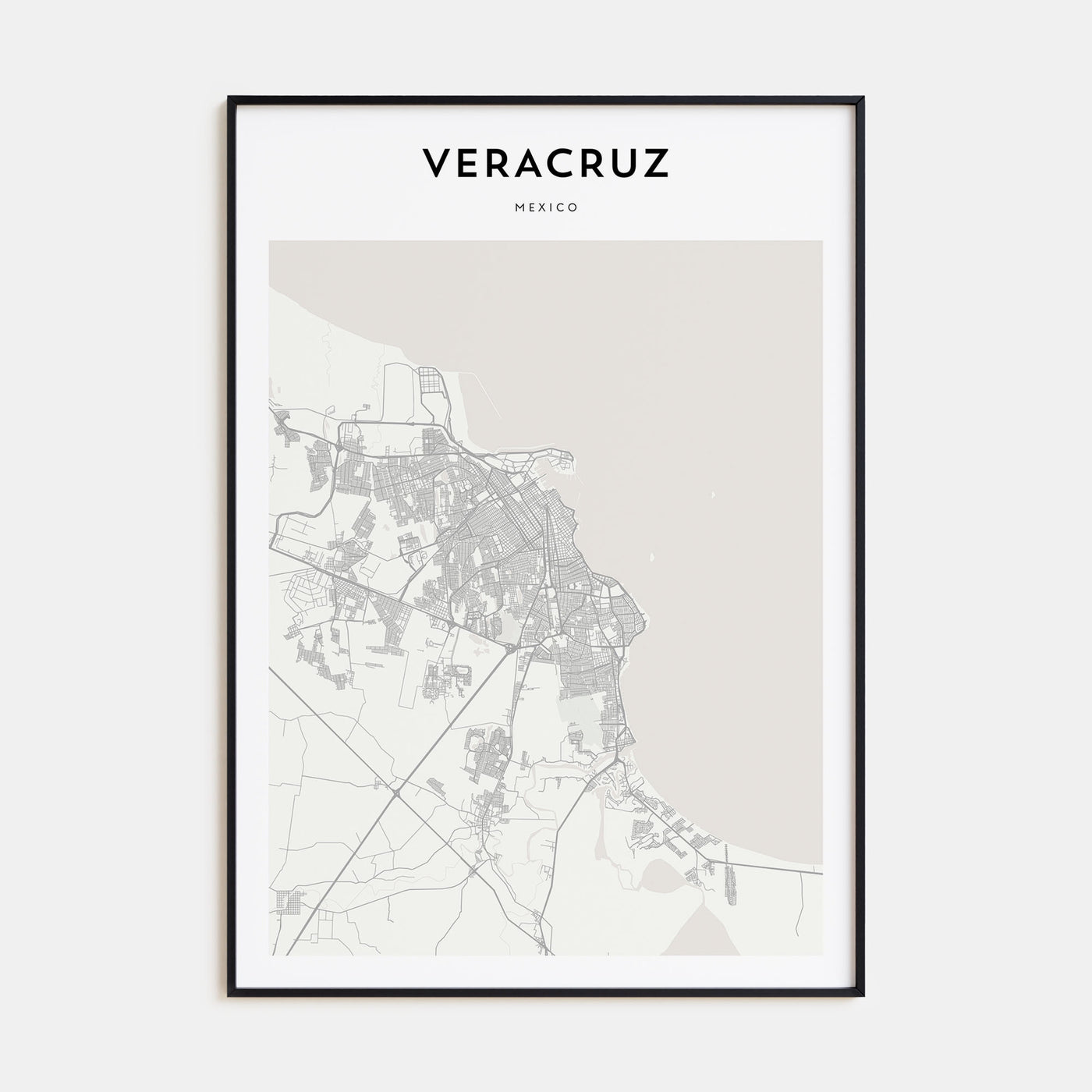 Veracruz Map Portrait Poster