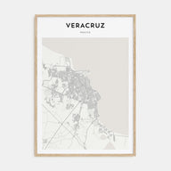 Veracruz Map Portrait Poster