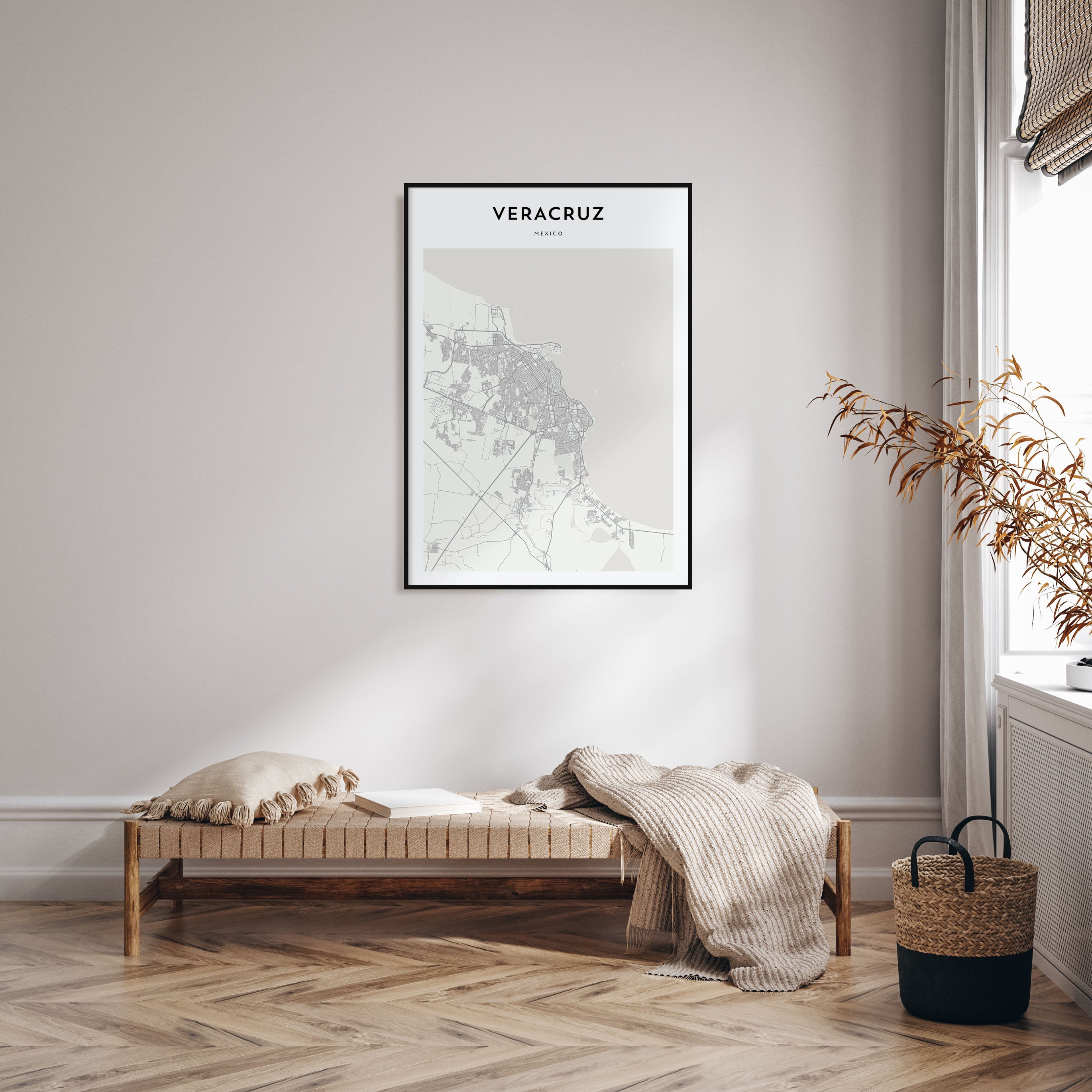 Veracruz Map Portrait Poster