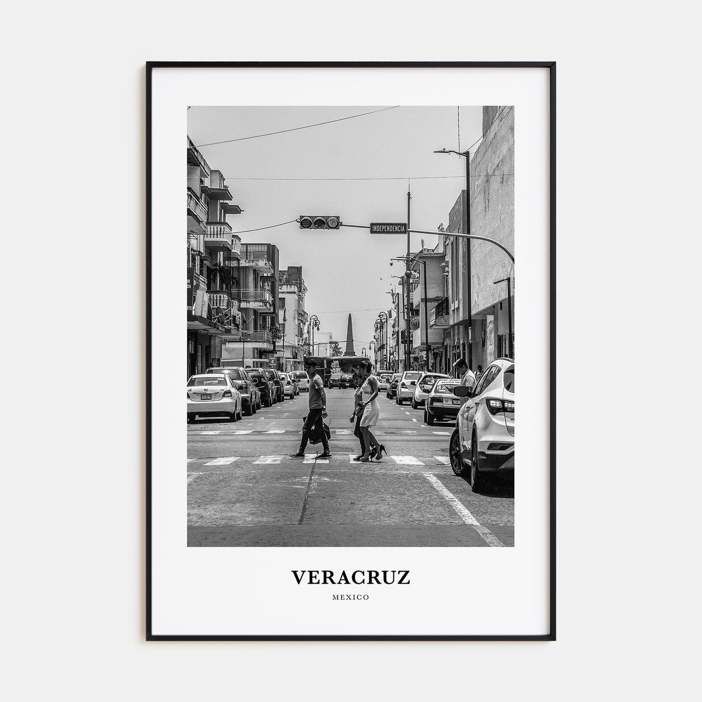 Veracruz Portrait B&W Poster