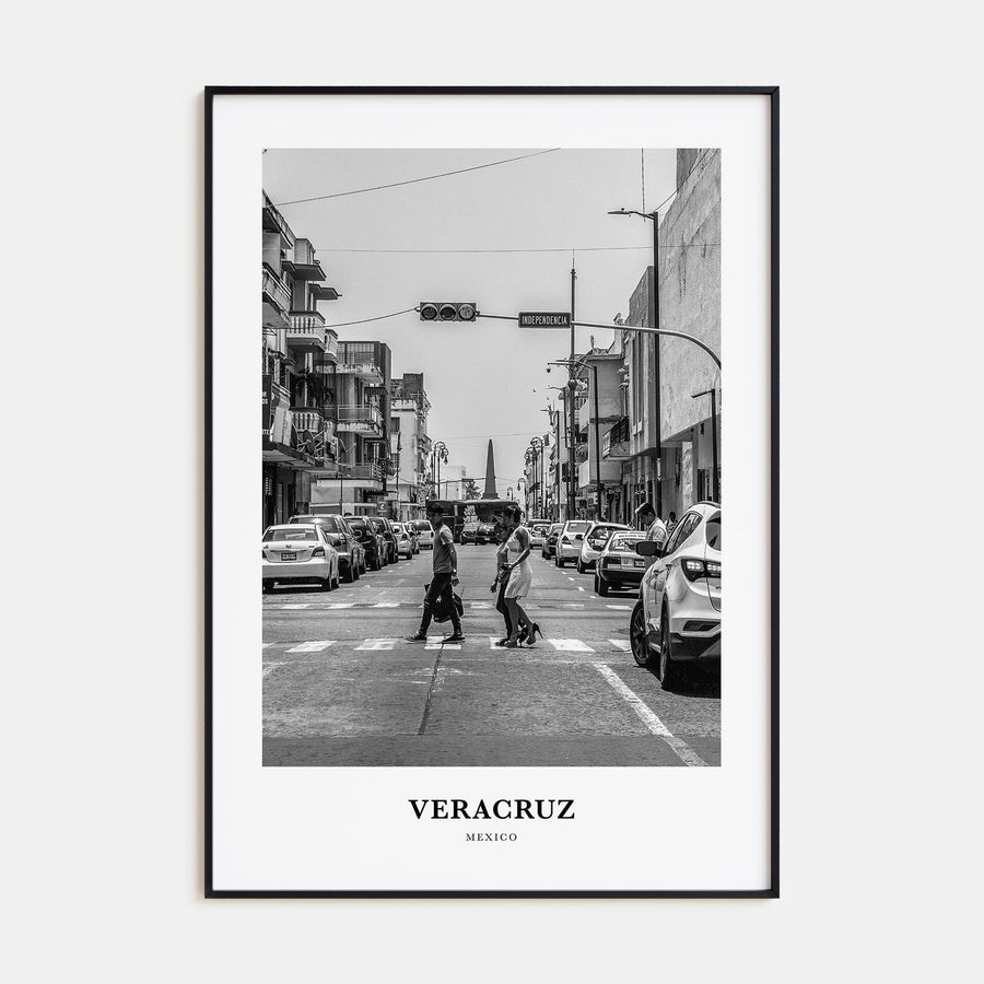 Veracruz Portrait B&W Poster