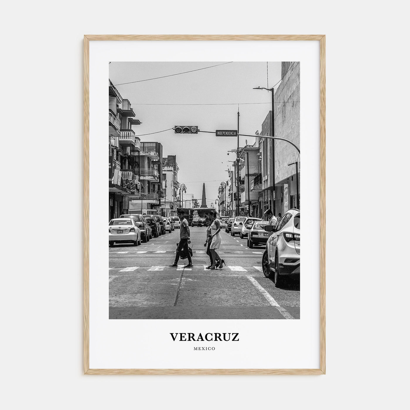 Veracruz Portrait B&W Poster