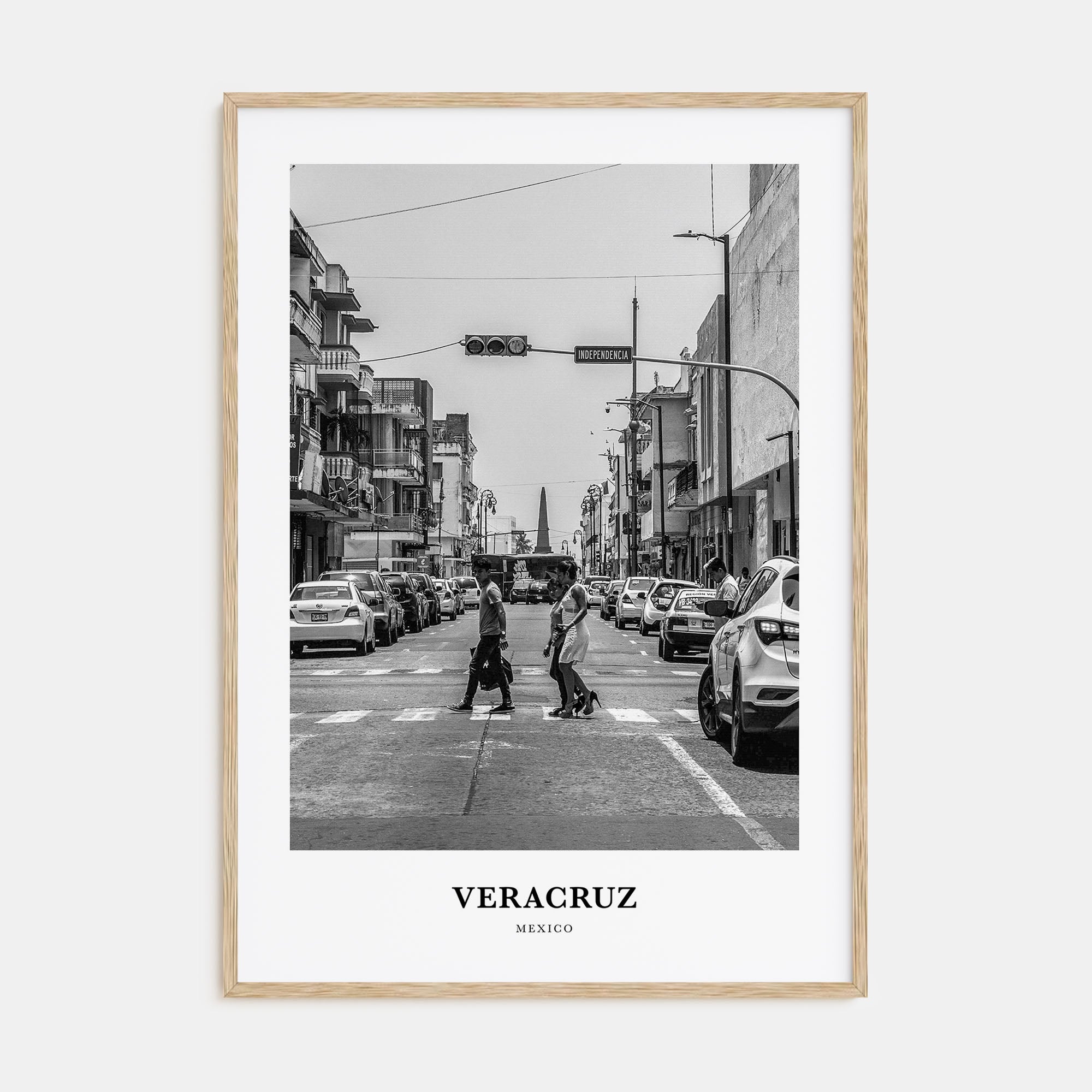 Veracruz Portrait B&W Poster