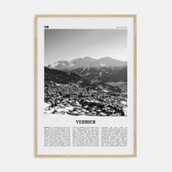Verbier Travel B&W Poster