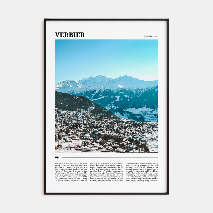 Verbier Travel Color Poster