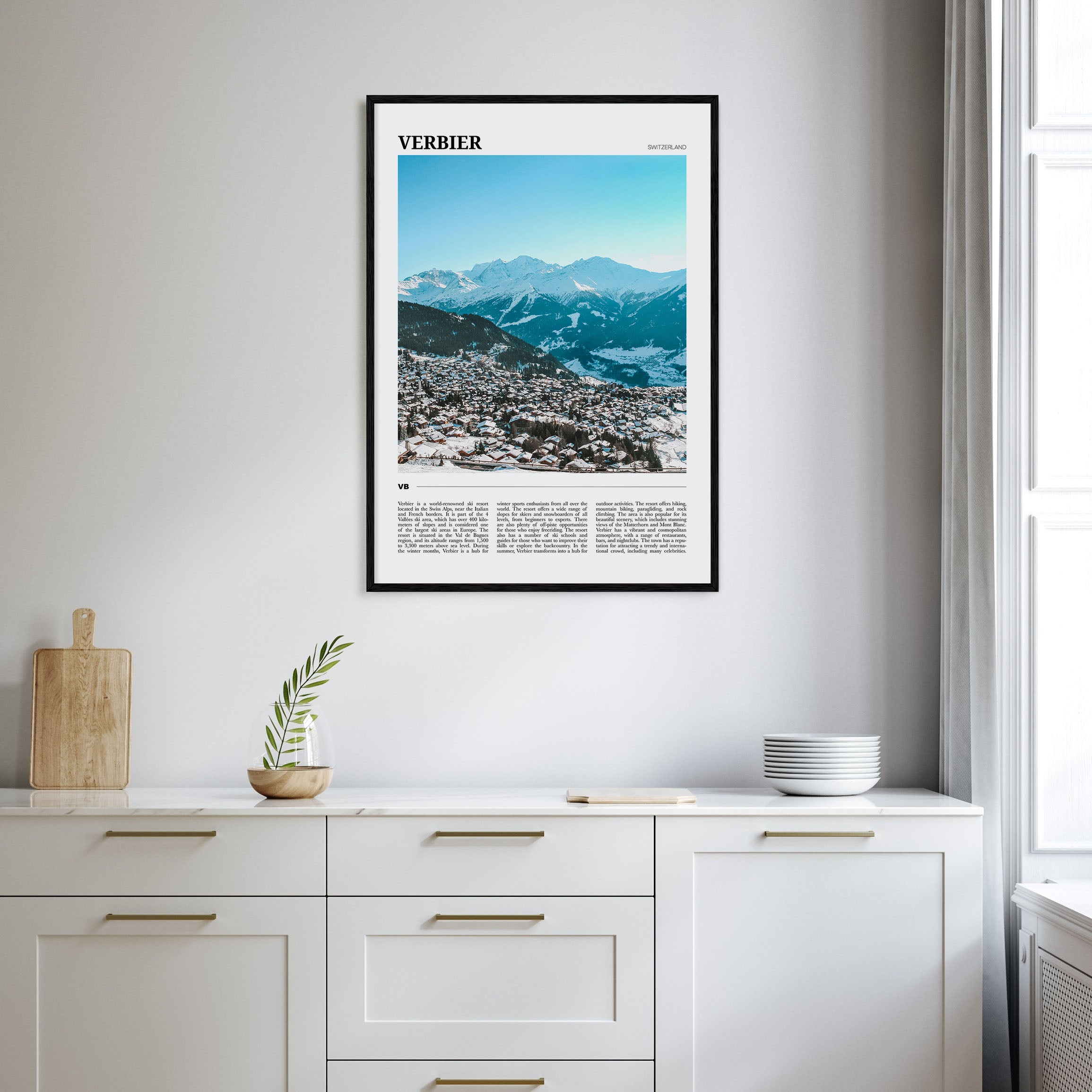 Verbier Travel Color Poster