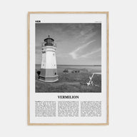 Vermilion Travel B&W Poster