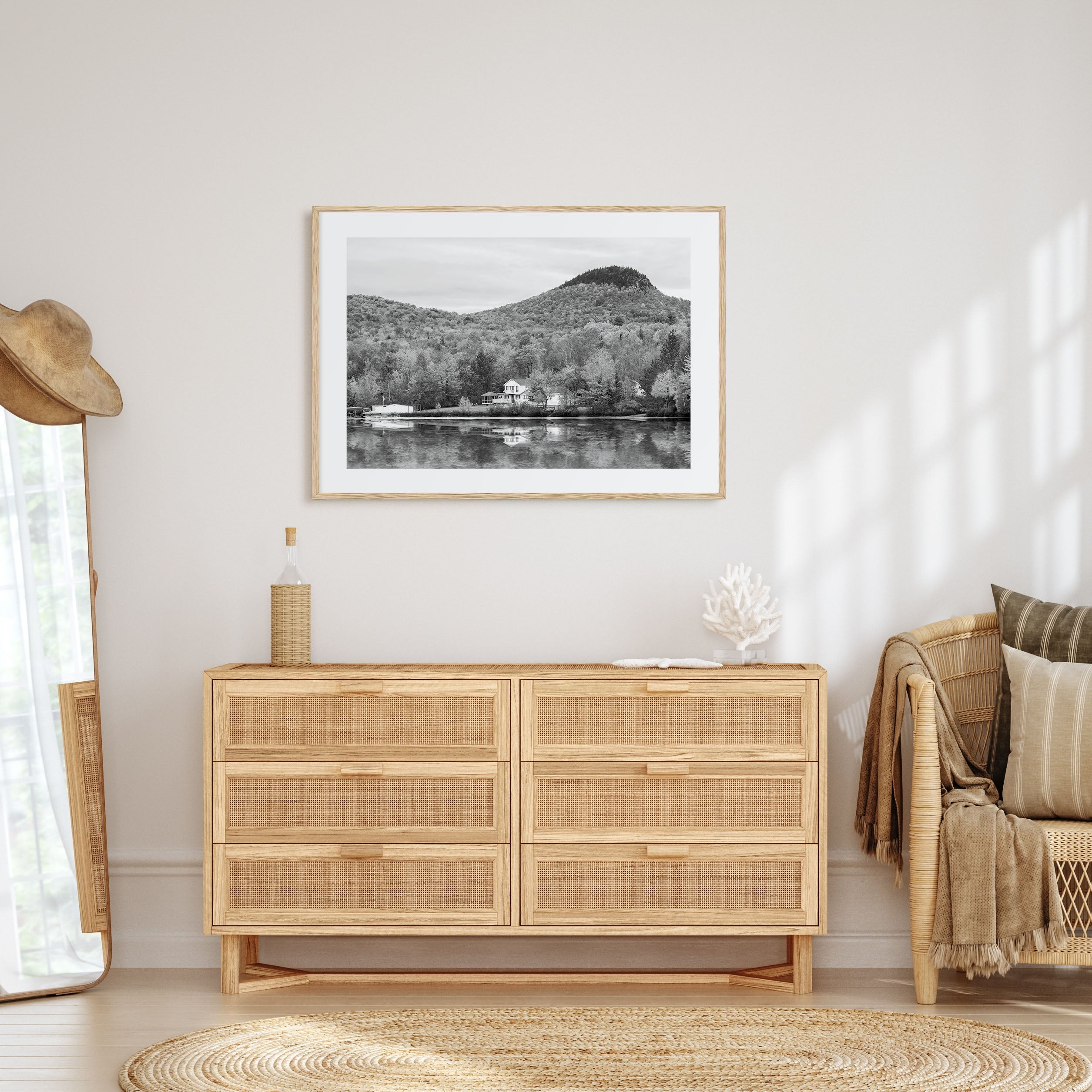 Vermont Landscape B&W Poster