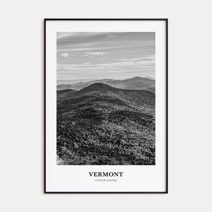 Vermont Portrait B&W Poster