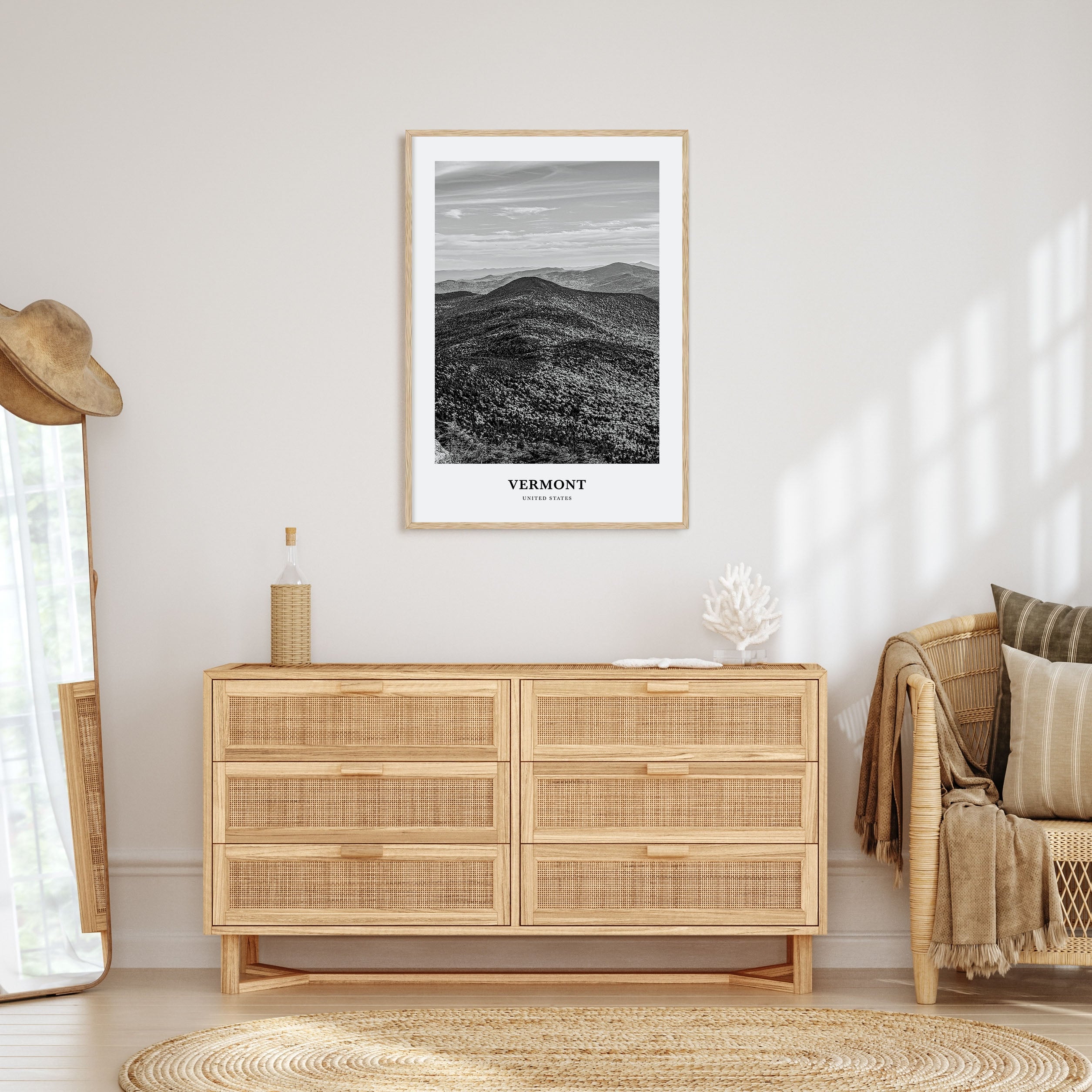 Vermont Portrait B&W Poster