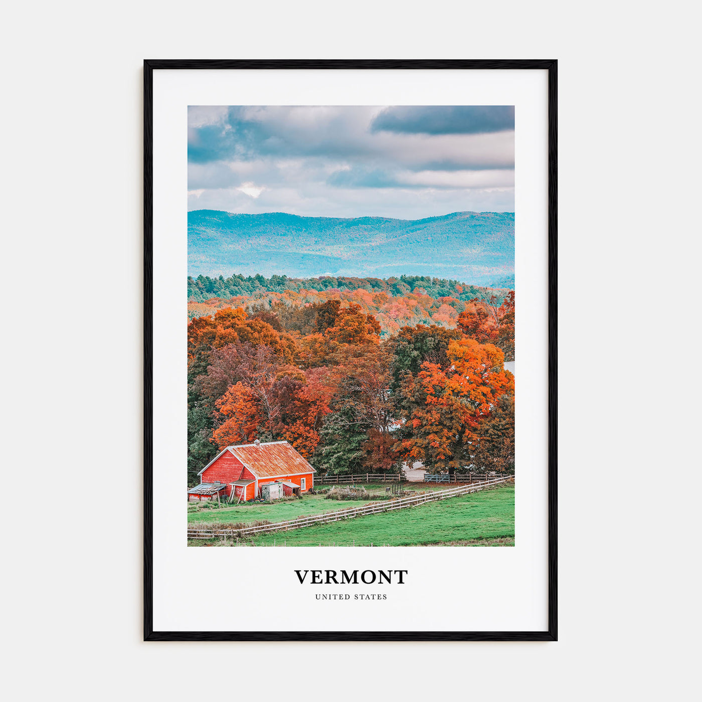 Vermont Portrait Color No 1 Poster
