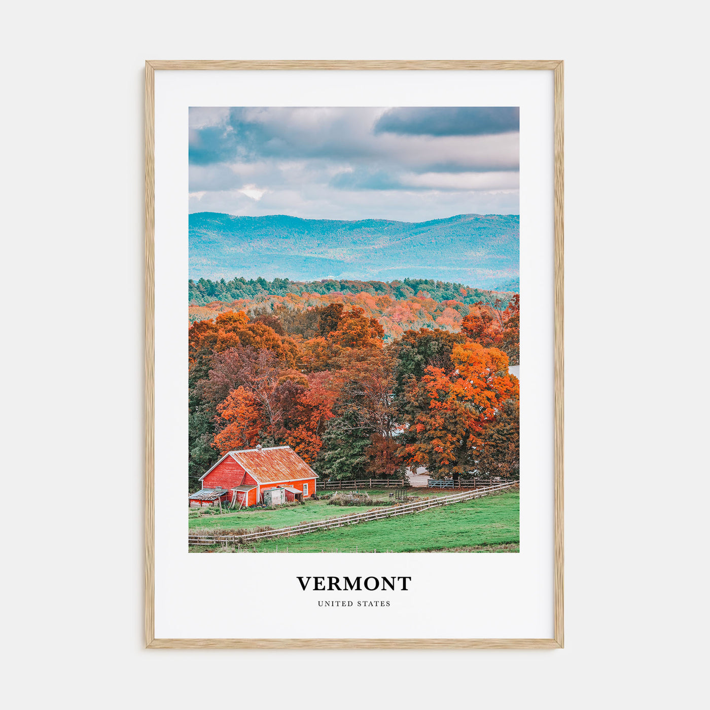 Vermont Portrait Color No 1 Poster
