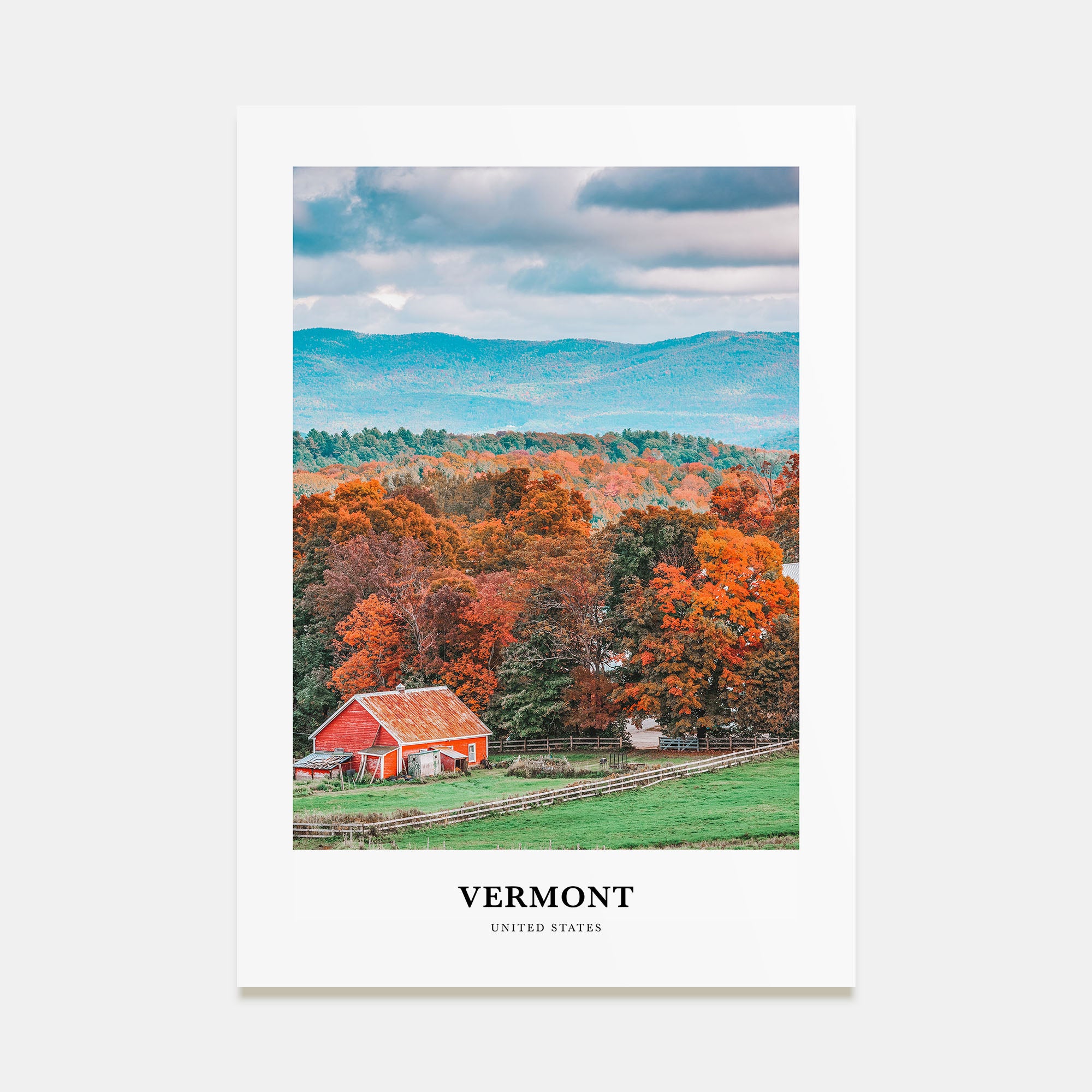 Vermont Portrait Color No 1 Poster