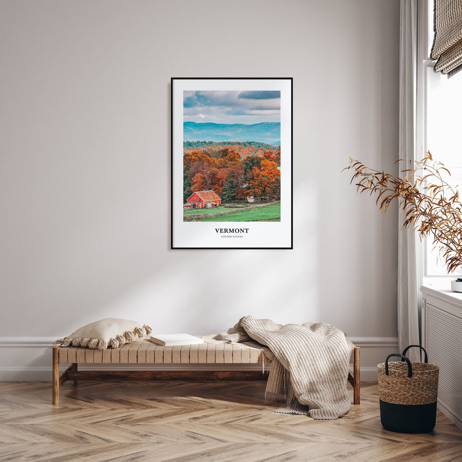 Vermont Portrait Color No 1 Poster