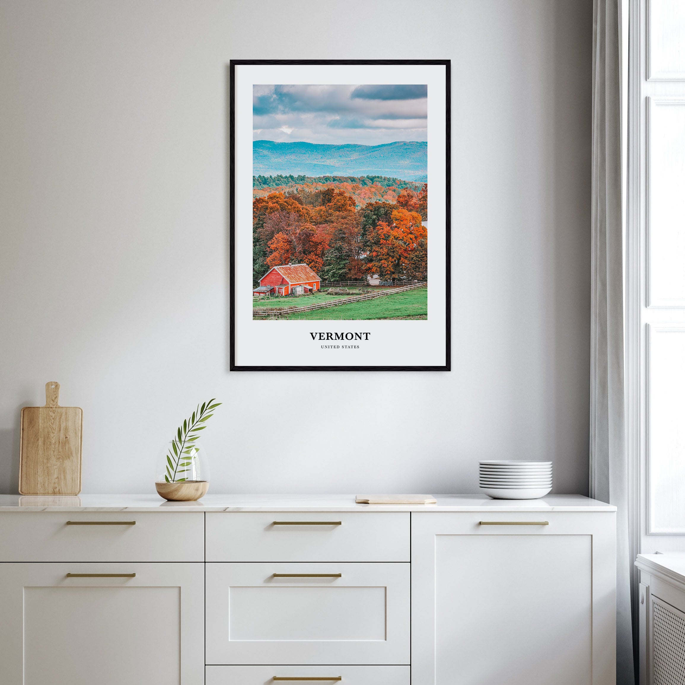 Vermont Portrait Color No 1 Poster