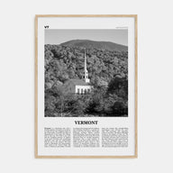 Vermont Travel B&W No 2 Poster