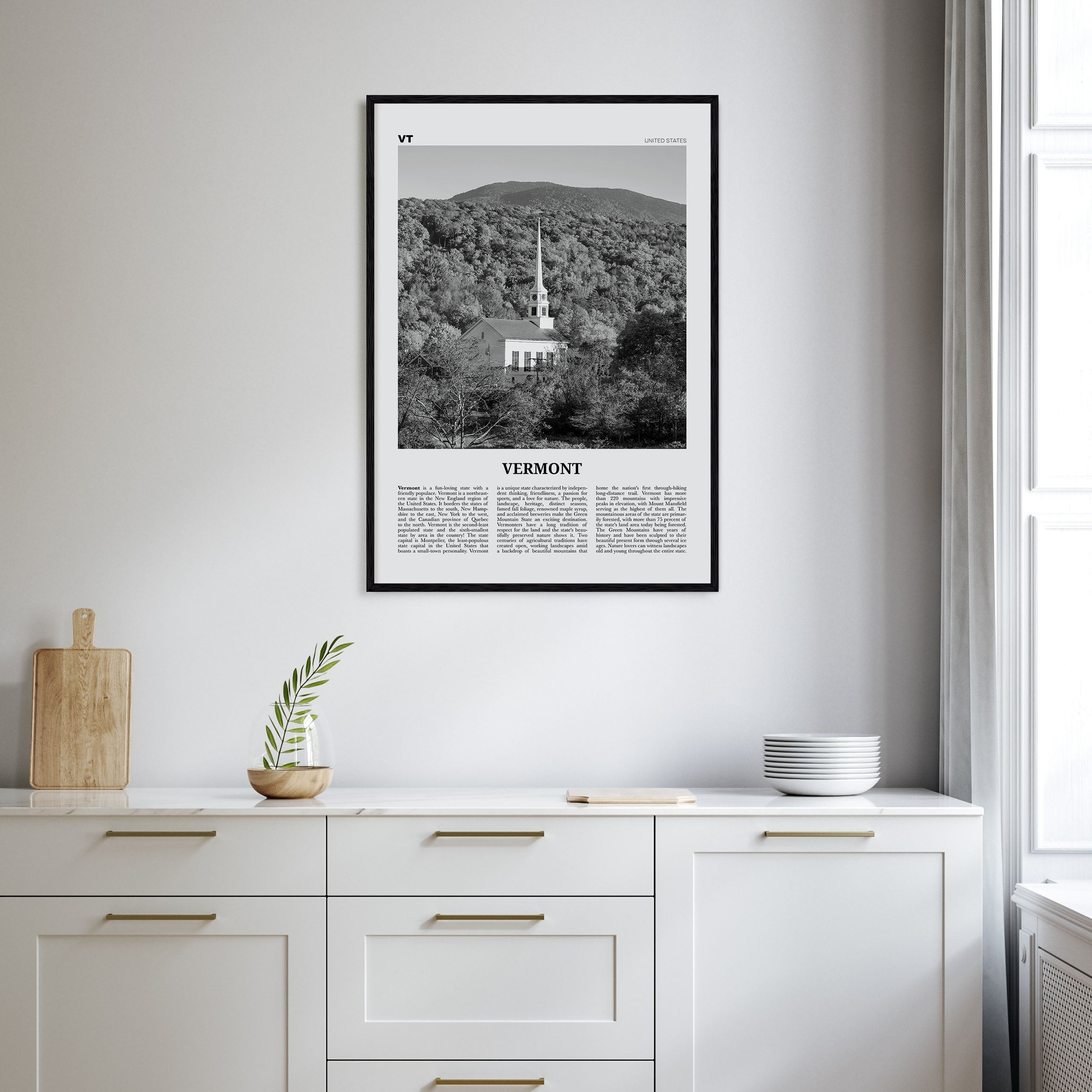 Vermont Travel B&W No 2 Poster