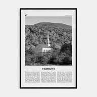 Vermont Travel B&W No 2 Poster